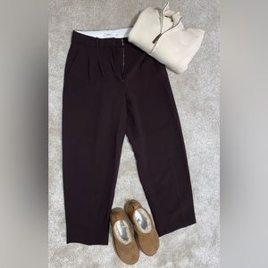 Aritzia (Wilfred) thé effortless pants in Rich Mocha Brown